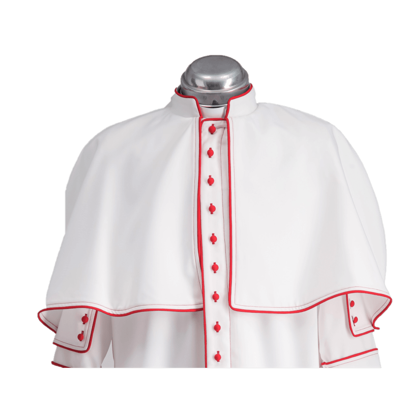 Removable Cassock Shoulder Cape with Piping – Tailored