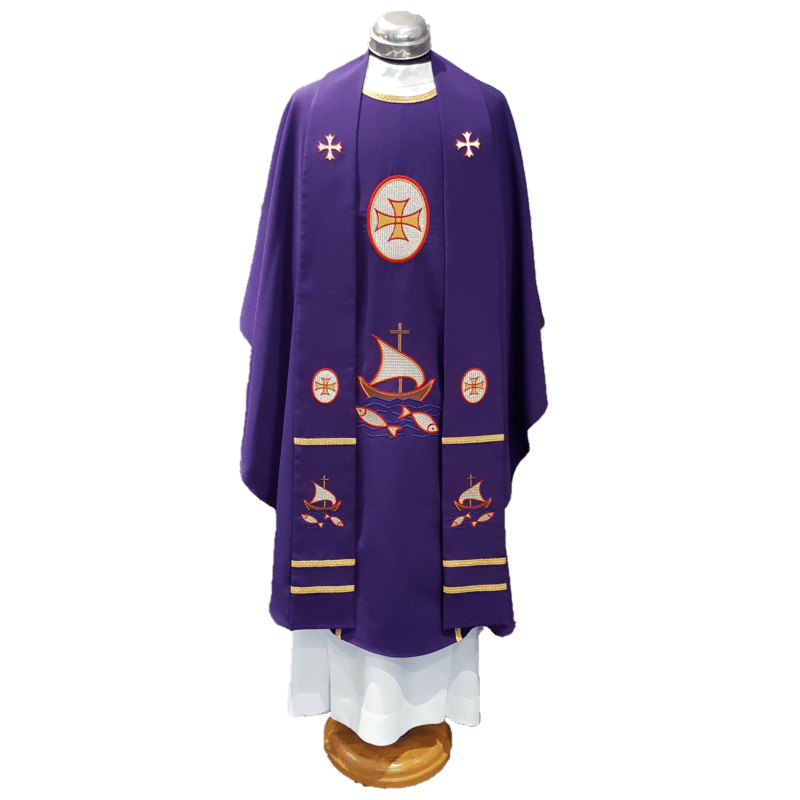 Chasuble & Stole Boats & Fishes